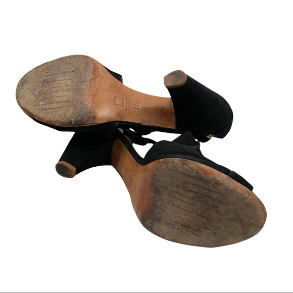 COCLICO Odalisk Suede Sling-Back Peep Toe Heels - Picture 8 of 9